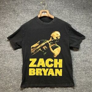 Zach Bryan Quitting Time Tour T Shirt Mens Small Black Concert Merch